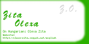 zita olexa business card